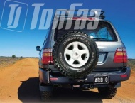 ГБО на Toyota Land Cruiser - Калитка запасного колеса на Toyota Land Cruiser 100