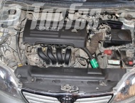 ГБО на Toyota Corolla - Подкапотная компоновка газового оборудования