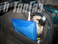 ГБО на Audi A4  - Газовое заправочное устройство установлено под крышку багажника