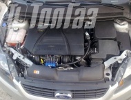 ГБО на Ford Focus (Форд Фокус)  - Подкапотная компоновка газового оборудования