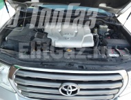 ГБО на Toyota Land Cruiser 200 - Подкапотная компановка